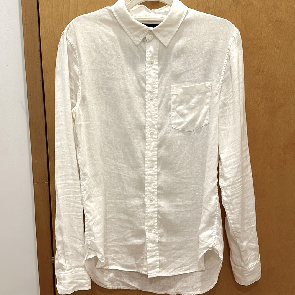 Men’s Linen Button Down Shirt - VINCE